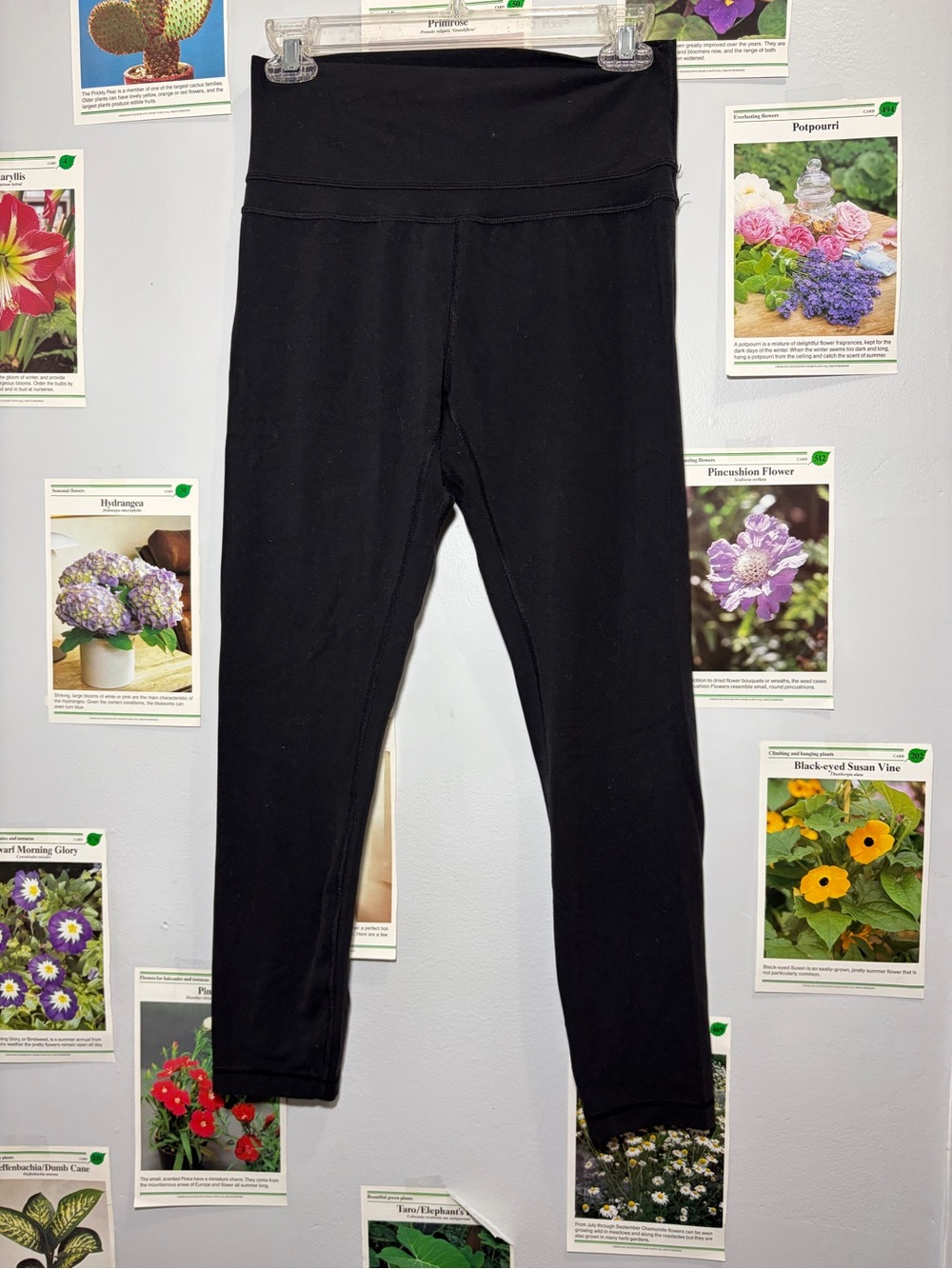 lululemon athletica Black Cropped High-Rise Leggings